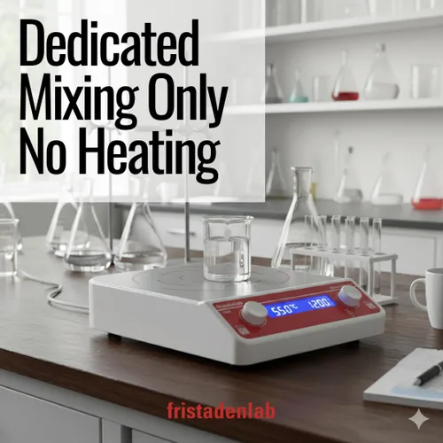 Vista 4 de Fristaden Lab Agitador magnético – Mezclador digital de laboratorio de gran capacidad 15 L, velocidad variable, motor duradero con pantalla LCD