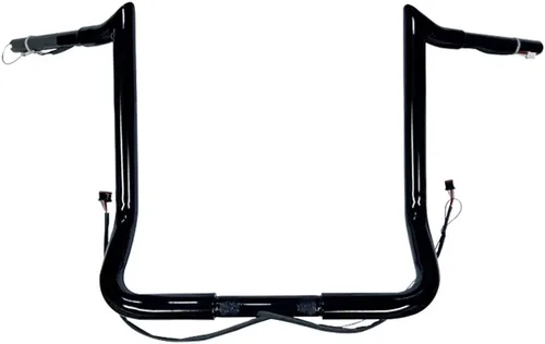 Vista 6 de Dominator Industries Manillares Ape Hanger Meathook Bar de 1 1/4" PRE-CABLEADOS de 14" compatibles con Harley Davidson Bagger Electra & Street Glide