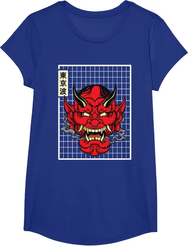 Vista 26 de Máscara japonesa de Demon Hannya Oni con máscara japonesa, Negro