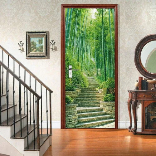 Vista 32 de Calcomanías 3D para puerta, murales para despegar y pegar, papel tapiz de caballo, calcomanías autoadhesivas extraíbles de PVC, impermeable, póster
