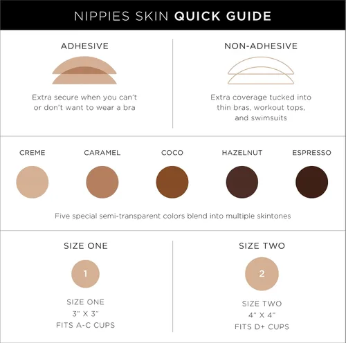 Vista 8 de Nippies Cubiertas para pezones de brasier no adhesivo para mujer, insertos reutilizables de silicona que no se ven con caja de viaje