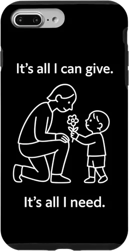 Vista 12 de Child Giving Flower to Parent Minimal Symbolic Love Design Case for iPhone 16
