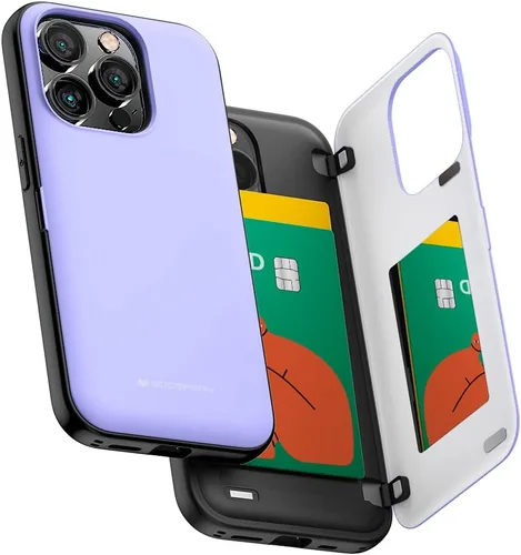 Vista 72 de GOOSPERY Parachoques magnético para puerta compatible con iPhone 15, funda con tarjetero, cartera con cierre magnético automático, protector de Azul