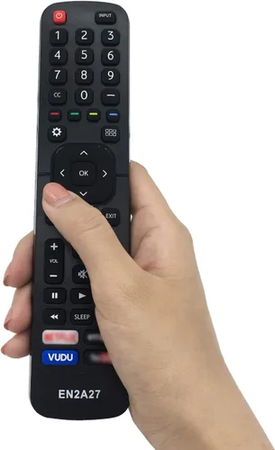 Vista 5 de Mando a distancia de repuesto universal para televisor Hisense, compatible con todos los televisores inteligentes Hisense 4K UHD Android, sin