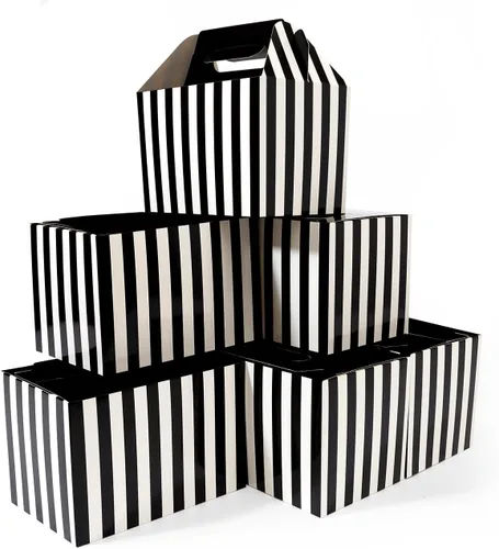 Vista 8 de Happyhiram Paquete de 10 Cajas Grandes a Dos Aguas, Color Marrón - Contenedores de Papel Kraft Resistentes de 9x6x6 Pulgadas para Regalos, Almuerzos