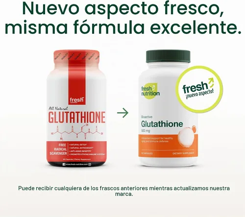 Vista 2 de Suplemento de glutatión - Reducción de glutatión verificada con ADN más