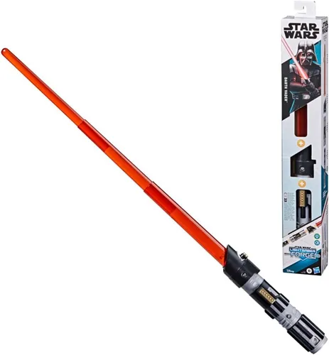 Vista 3 de STAR WARS Lightsaber Forge Darth Vader - Juguete electrónico de sable de luz rojo extensible, juguete de rol personalizable para niños a partir de 4