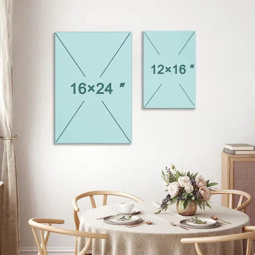 Vista 7 de TBKHUDBI Lienzo de flores bohemias para pared, impresiones florales abstractas, juego de 3 pósteres minimalistas de pintura botánica, mercado
