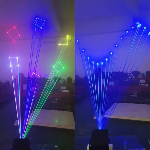 Vista 4 de JUNMAN 2W 2000mw RGB Luz de Efecto de Animación de Color Completo para Escenario, Luz de Haz para DJ, Discoteca, Luz de Evento para Fiesta, Boda