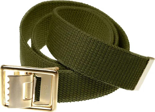 Vista 7 de Jackster USMC/Marine Corps Cinturón de banda de grado militar, hebilla de cinturón de latón abierta, ajustable