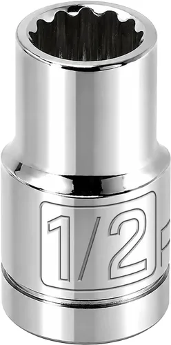 Vista 26 de Powerbuilt 642303 1/2" Dr. 12 Pt. SAE Socket estándar, 11/16