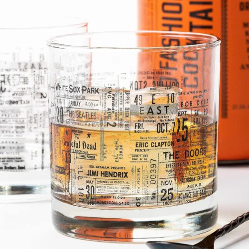 Vista 2 de Black Lantern - Vasos de whisky para concierto, juego de 2 vasos con caja de regalo, vasos de 11 onzas