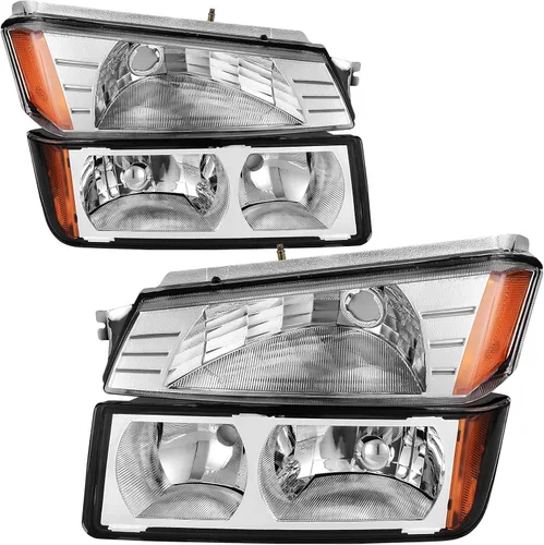 Vista 11 de AUTOSAVER88 - Conjunto de faros Compatible con 2006 2007 2008 2009 2010 2011 Chevy HHR 06 07 08 09 10 11 2006-2011 06-11 Par Carcasa cromada
