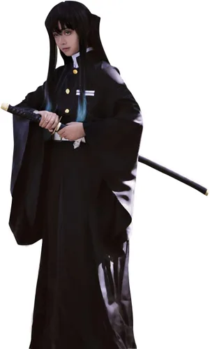 Vista 2 de Muichiro Tokito - Disfraz para cosplay, uniforme de Muichiro para adultos