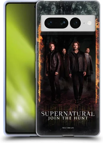 Vista 82 de Head Case Designs Supernatural Sam, Dean & Castiel Key Art - Funda de gel con licencia oficial [protección de grado militar] compatible con Google