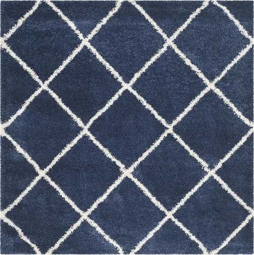 Vista 54 de SAFAVIEH Hudson Shag Collection - Alfombra decorativa de 2 x 3 pies, color beige y marfil, diseño moderno de enrejado, no desprende pelusa