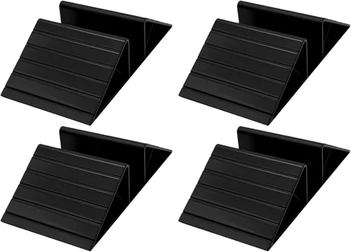 Vista 8 de Pies de soporte para puerta de perro, paquete de 6 estabilizadores triangulares de plástico para puertas independientes de mascotas, accesorios