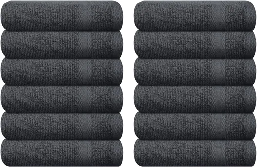 Vista 56 de GLAMBURG Juego de 2 Sábanas de Baño Extra Grandes de Algodón Premium de 700 GSM - 100% Algodón Peinado - 2 Sábanas de Baño 35x70 pulgadas - Calidad