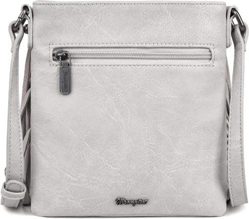 Vista 4 de Wrangler Denim Fringe Purse for Women Western Crossbody Bag