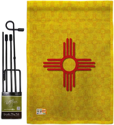 Vista 13 de Bandera de jardín de Estados Nuevo México Regional Estados Unidos Territorios Americanos República País Particular Área Pequeña Decorativa Patio