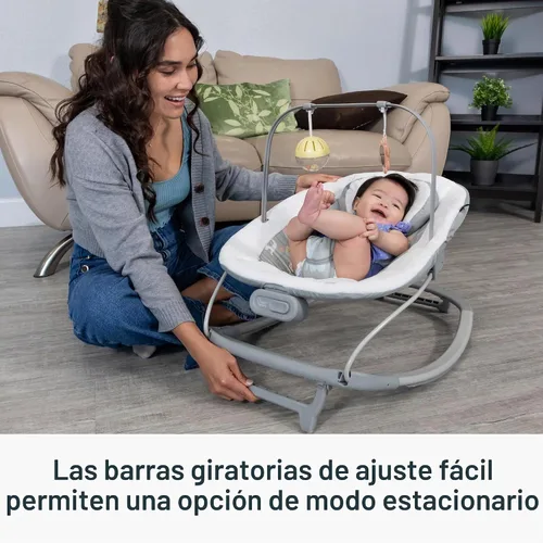 Vista 4 de Smart Steps® My First Rocker 2 Bouncer, Dos de una clase gris Dos de un tipo gris