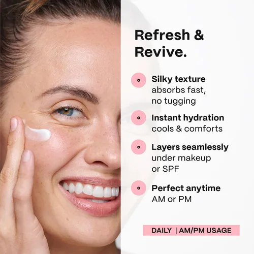 Vista 4 de Mad Hippie Crema de ojos - Crema antienvejecimiento para ojeras e hinchazón con niacinamida, péptidos, ciruela Kakadu y regaliz, tratamiento de ojos