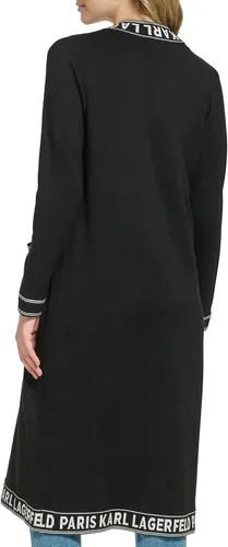 Vista 2 de Karl Lagerfeld Paris Suéter deportivo suave de manga larga con logotipo para mujer