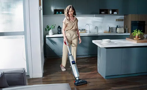 Vista 11 de Honeywell FC15 Ultamax Elite - Aspiradora inalámbrica en seco y húmedo, limpiador de pisos, 3 en 1: spray de precisión, limpieza eléctrica
