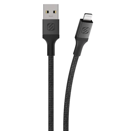Vista 4 de Scosche HDi3B10WT-SP Strikeline MFI Certified Lightning Charge & Sync Cable de alta resistencia de 10 pies, color blanco