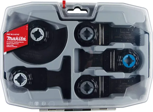 Vista 6 de Makita XMT04ZB 18V LXT® Litio-Ion Sub-Compact Brushless Cordless StarlockMax® Multiherramienta, Solo Herramienta y B-67197 5 Pc. Starlock Oscilantes