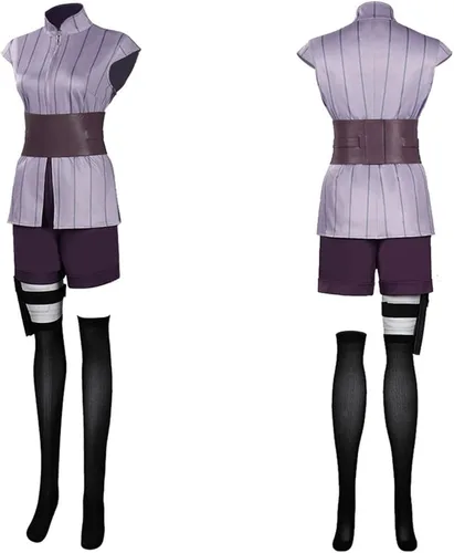 Vista 5 de Hyuga Hinata - Kimono de anime para cosplay, disfraz de Halloween y carnaval