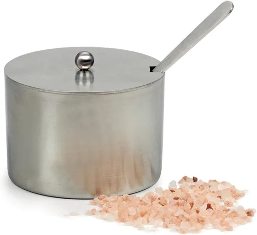 Vista 11 de RSVP International Endurance Kitchen Collection - Juego de salero con cuchara, 4 onzas, acero inoxidable cepillado