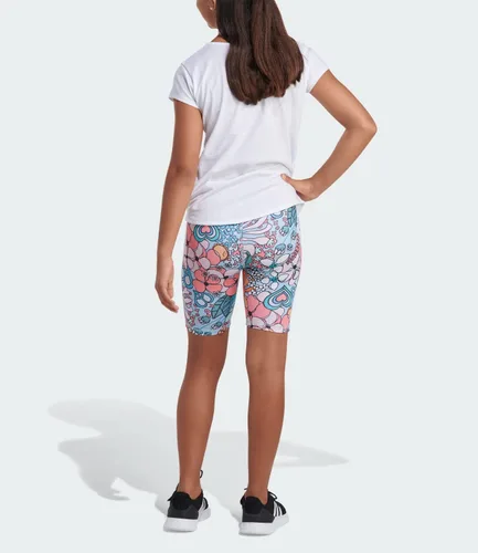 Vista 5 de adidas Pantalones cortos de bicicleta con estampado completo para niña, clear sky