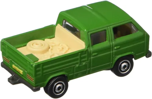 Vista 2 de Matchbox 2017 Volkswagen Transporter Cab 95/125, Verde (Herramientas en la cama de camión)
