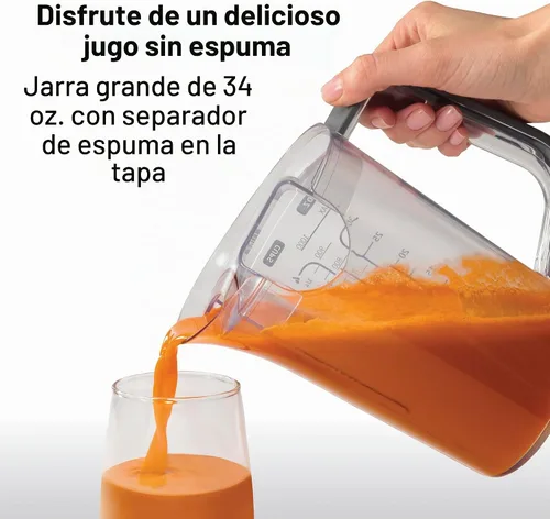 Vista 7 de Hamilton Beach Professional Máquina exprimidora, extractor centrífugo, con súper canal de 3.5 pulgadas para frutas y verduras enteras, herramienta