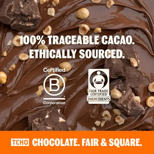 Vista 7 de TCHO Hazel Nuts! Oat-Milk Chocolate Bars (3 pack) Plant Based, Organic & Fair Trade Non GMO, Non-Dairy, Vegan, Soy Free (2.1oz each)