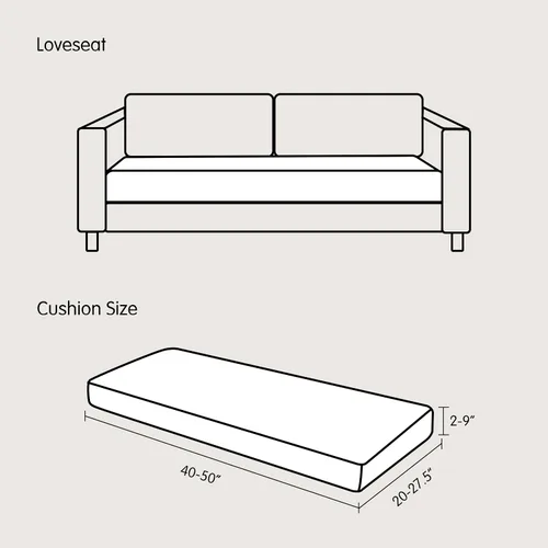 Vista 3 de SUBRTEX Funda para Sofá, Fundas Deslizables para Asientos de Autocaravana, Fundas Elásticas Duraderas para Loveseat, Protector de Muebles de Spandex