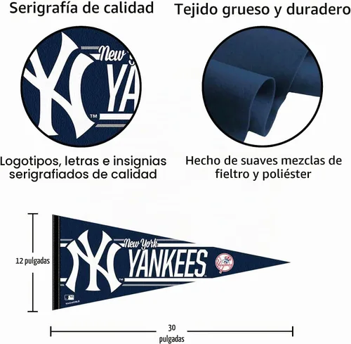 Vista 2 de Banderín Grande de los Yankees de NY