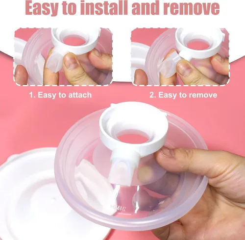 Vista 6 de Juome Válvulas de pico de pato compatibles con el extractor de leche portátil Momcozy M5, piezas de repuesto compatibles con Momcozy M5, 2 piezas