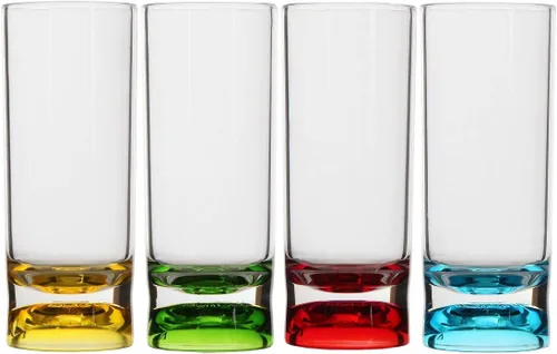 Vista 7 de Lily's Home Vasos de chupito irrompibles para interiores y exteriores con base pesada, vasos reutilizables transparentes de 2 onzas, perfectos