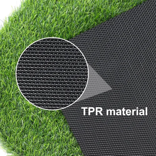 Vista 4 de Tapete de césped artificial para puerta delantera, césped para exteriores/interiores, alfombra de césped artificial realista para entrada, perro
