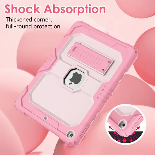 Vista 4 de Funda para iPad 9ª/ 8ª/ 7ª Generación 10.2 Pulgadas (2021/2020/2019), Funda Protectora Resistente a Golpes de Alta Resistencia para iPad 10.2