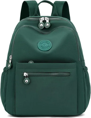 Vista 14 de Tanweibago Mini mochilas de nailon para mujer, mochilas pequeñas de 11L para mujer, mochila ligera casual para mujer, mochila de viaje de compras