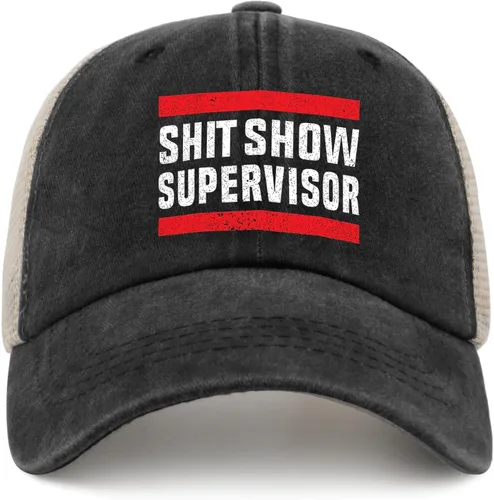 Vista 21 de Shit Show Supervisor Hat para mujer, gorra de béisbol vintage