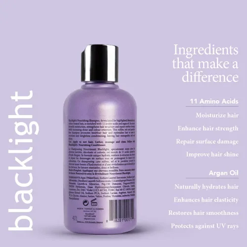 Vista 4 de Oligo Professional Blacklight Champú nutritivo Sin parabenos Hidratación hidratante Extensor de color vegano