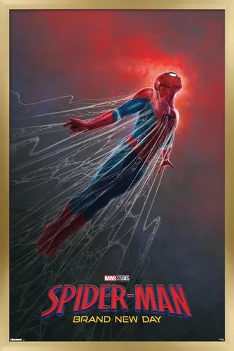 Vista 15 de Trends International Marvel Spider-Man: Brand New Day (2026) - Póster de pared de una hoja Webs, 34 pulgadas de largo x 22.4 W, versión sin marco