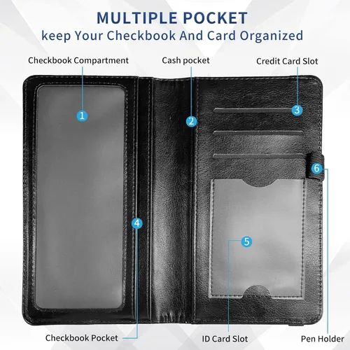 Vista 5 de DEGDFSGR Funda para chequera Cartera estándar de cuero de primera calidad con función de bloqueo RFID para hombres y mujeres, flor de sol