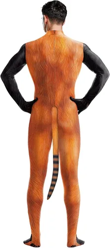Vista 2 de Bemeiren Cosplay Zentai Body 3D impreso Animal Hombre manga larga fiesta Halloween traje completo traje