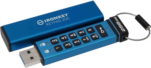 Vista 9 de Kingston Ironkey Keypad 200 16GB USB cifrado Teclado alfanumérico Acceso multipin XTS-AES 256 bits Certificado FIPS 140-3 Nivel 3 Fuerza