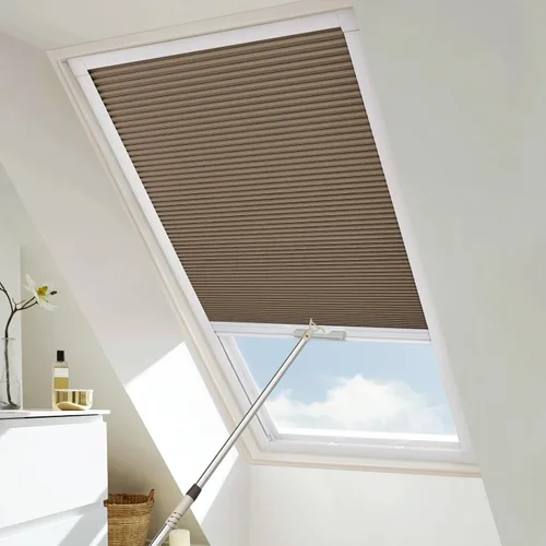 Vista 10 de Persianas y persianas opacas para ventana, persianas celulares inalámbricas con aislamiento térmico, persianas de panal para ventanas inclinadas